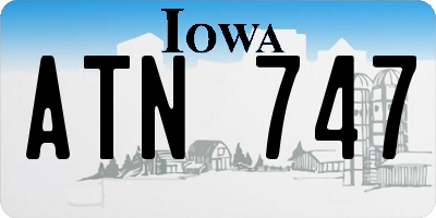 IA license plate ATN747