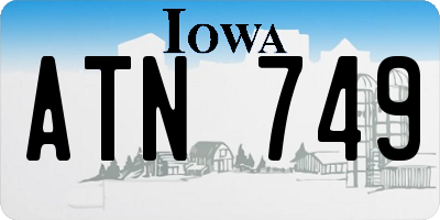 IA license plate ATN749