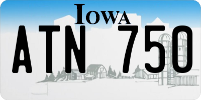 IA license plate ATN750