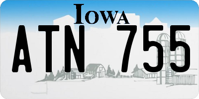 IA license plate ATN755