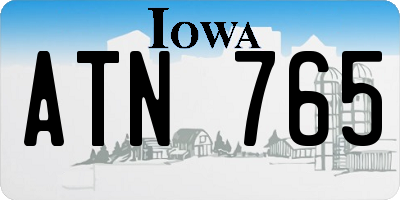 IA license plate ATN765