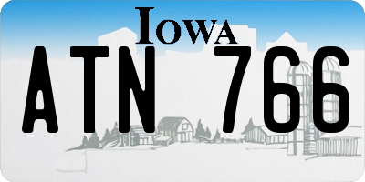 IA license plate ATN766