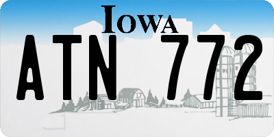 IA license plate ATN772