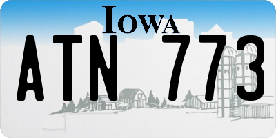 IA license plate ATN773