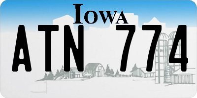 IA license plate ATN774