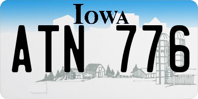 IA license plate ATN776
