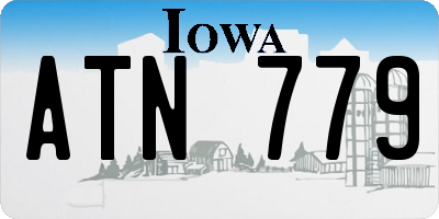 IA license plate ATN779