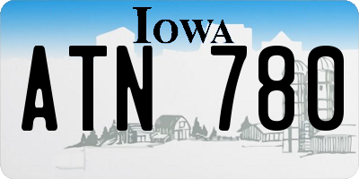IA license plate ATN780
