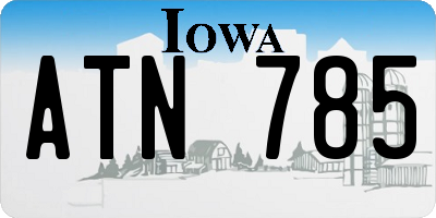IA license plate ATN785