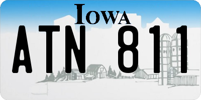 IA license plate ATN811