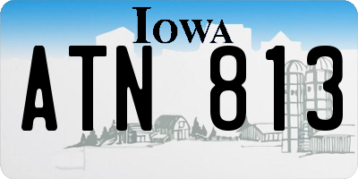 IA license plate ATN813