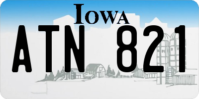 IA license plate ATN821