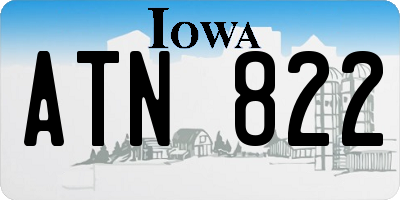IA license plate ATN822