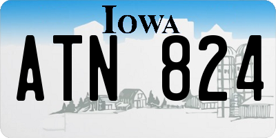 IA license plate ATN824