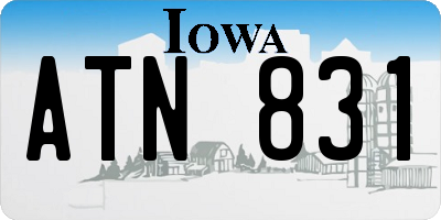 IA license plate ATN831