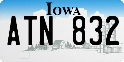 IA license plate ATN832