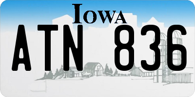 IA license plate ATN836
