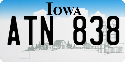 IA license plate ATN838