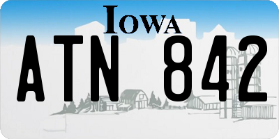 IA license plate ATN842