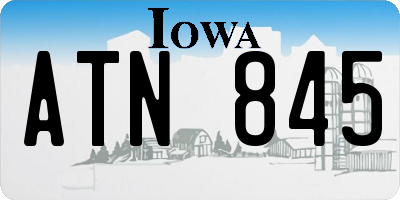 IA license plate ATN845