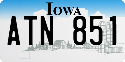 IA license plate ATN851