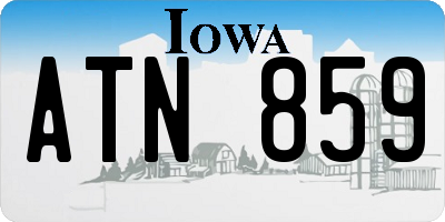 IA license plate ATN859