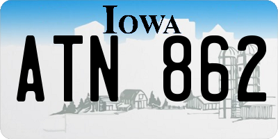 IA license plate ATN862