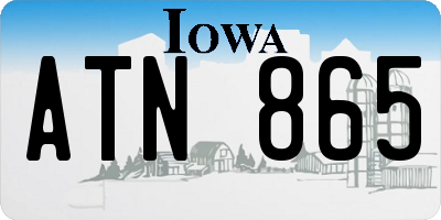IA license plate ATN865