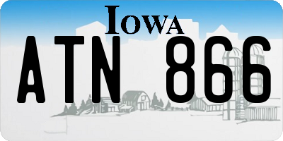 IA license plate ATN866