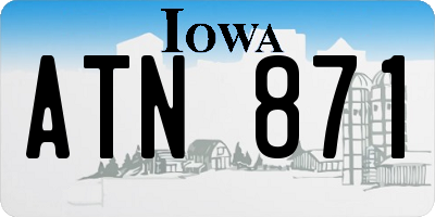 IA license plate ATN871