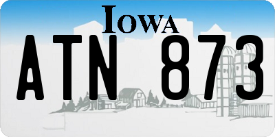IA license plate ATN873