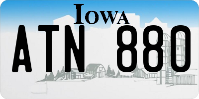 IA license plate ATN880