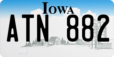 IA license plate ATN882