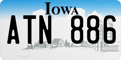 IA license plate ATN886