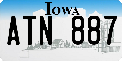 IA license plate ATN887