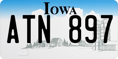 IA license plate ATN897