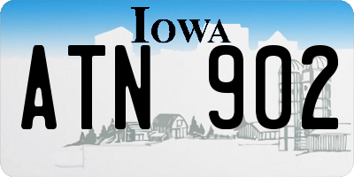 IA license plate ATN902