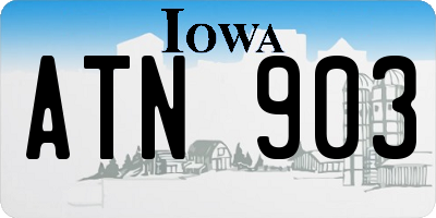 IA license plate ATN903
