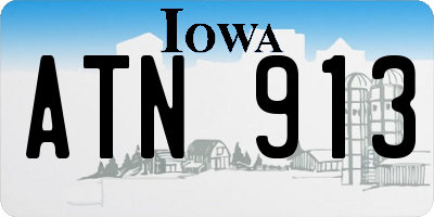 IA license plate ATN913