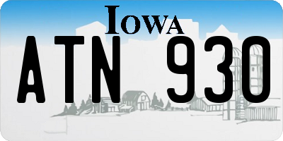 IA license plate ATN930