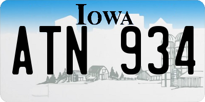 IA license plate ATN934