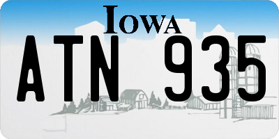 IA license plate ATN935