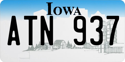IA license plate ATN937