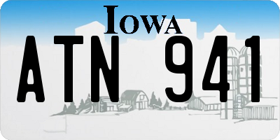 IA license plate ATN941