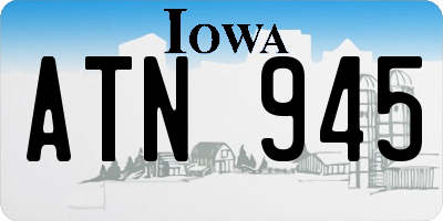 IA license plate ATN945