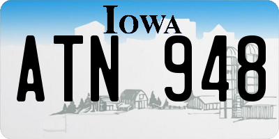 IA license plate ATN948