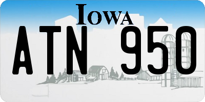 IA license plate ATN950