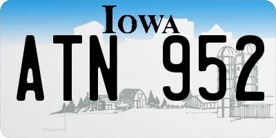 IA license plate ATN952