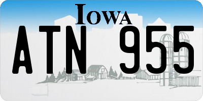 IA license plate ATN955