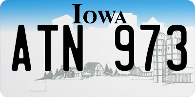 IA license plate ATN973